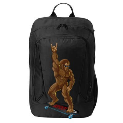 Bigfoot Long Boarding Rock On Sasquatch Big Foot Skate City Backpack