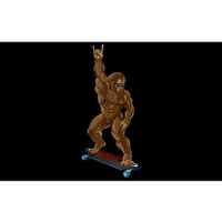 Bigfoot Long Boarding Rock On Sasquatch Big Foot Skate Bumper Sticker