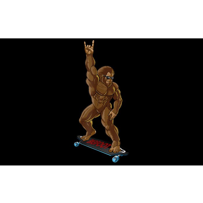 Bigfoot Long Boarding Rock On Sasquatch Big Foot Skate Bumper Sticker