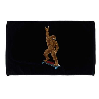 Bigfoot Long Boarding Rock On Sasquatch Big Foot Skate Microfiber Hand Towel