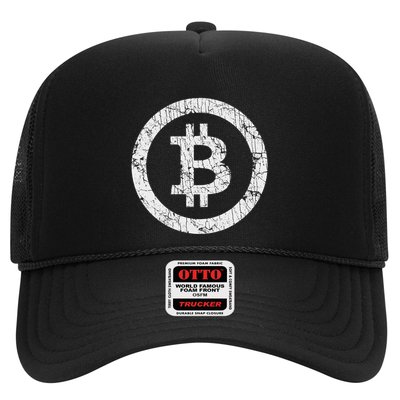 Bitcoin Logo Btc Crypto Currency Traders Blockchain Miners Trucker Hat