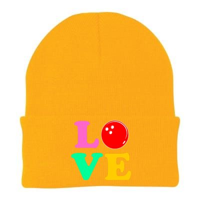 Bowling Love Knit Cap Winter Beanie