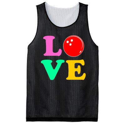 Bowling Love Mesh Reversible Basketball Jersey Tank