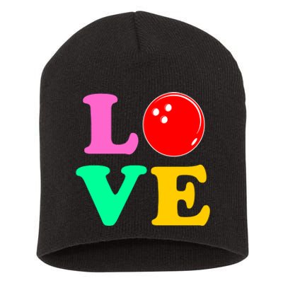 Bowling Love Short Acrylic Beanie