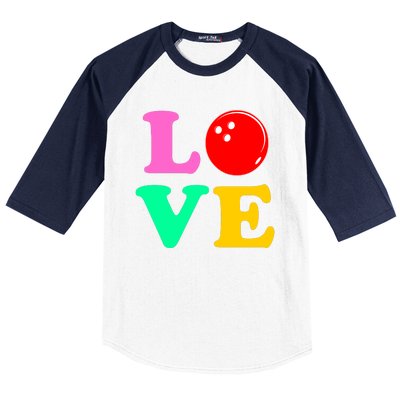 Bowling Love Baseball Sleeve Shirt