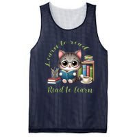 Book Lover Bookworm Reading Learn To Read Read To Learn Mesh Reversible Basketball Jersey Tank