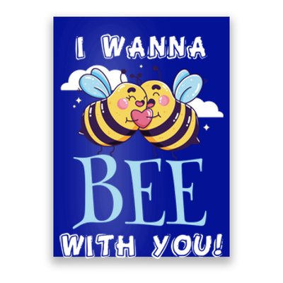 Bees Love Bee With You Valentine's Day Love Token Gift Poster