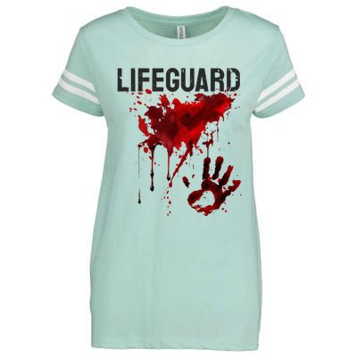 Bloody Lifeguard Blood Splatter Blood Stained Fun Enza Ladies Jersey Football T-Shirt