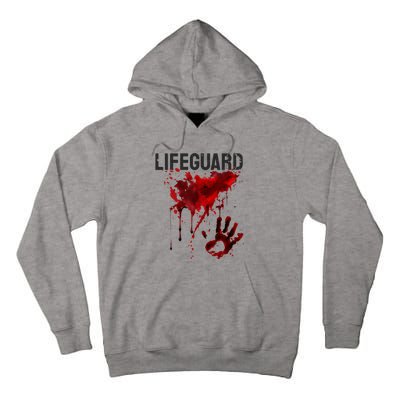 Bloody Lifeguard Blood Splatter Blood Stained Fun Tall Hoodie