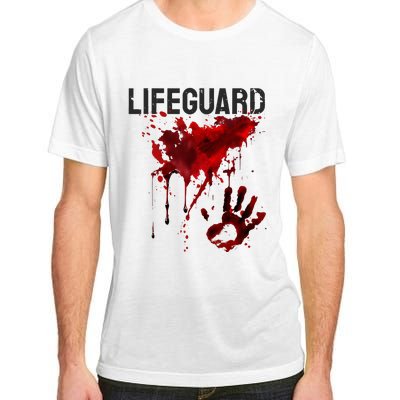 Bloody Lifeguard Blood Splatter Blood Stained Fun Adult ChromaSoft Performance T-Shirt