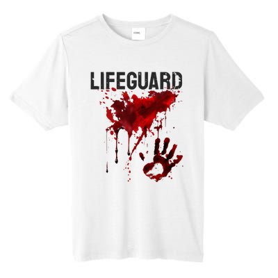 Bloody Lifeguard Blood Splatter Blood Stained Fun Tall Fusion ChromaSoft Performance T-Shirt