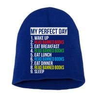 Book Lover Bookworm Quote Perfect Day Read Banned Books Great Gift Short Acrylic Beanie