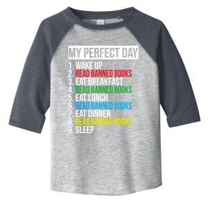 Book Lover Bookworm Quote Perfect Day Read Banned Books Great Gift Toddler Fine Jersey T-Shirt