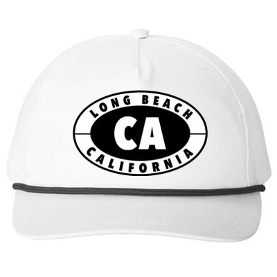 Badge Long Beach California Snapback Five-Panel Rope Hat