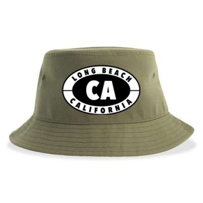 Badge Long Beach California Sustainable Bucket Hat