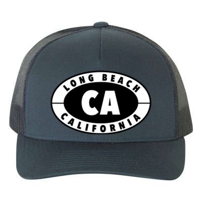 Badge Long Beach California Yupoong Adult 5-Panel Trucker Hat