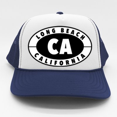 Badge Long Beach California Trucker Hat