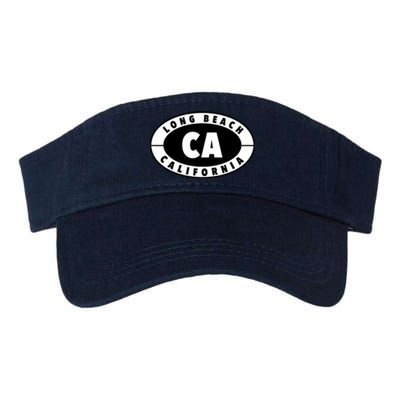 Badge Long Beach California Valucap Bio-Washed Visor