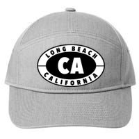 Badge Long Beach California 7-Panel Snapback Hat