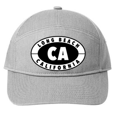 Badge Long Beach California 7-Panel Snapback Hat