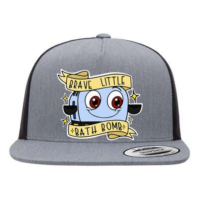 Brave Little Bath Bomb Flat Bill Trucker Hat