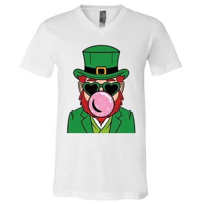 Bubblegum Leprechaun V-Neck T-Shirt