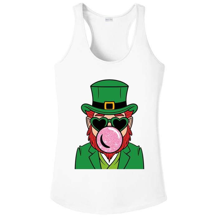 Bubblegum Leprechaun Ladies PosiCharge Competitor Racerback Tank