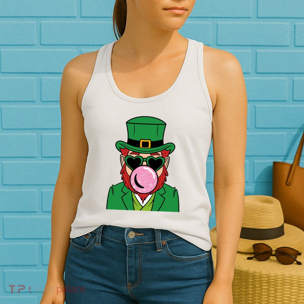 Bubblegum Leprechaun Women's Racerback Tank