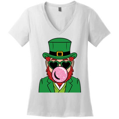 Bubblegum Leprechaun Women's V-Neck T-Shirt