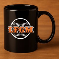 Baseball Lfgm 11oz C Handle Ceramic Mug