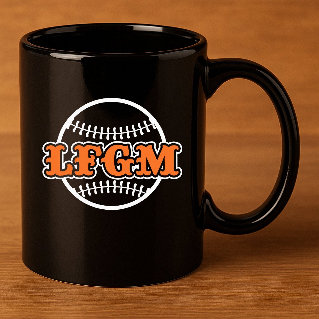 Baseball Lfgm 11oz C Handle Ceramic Mug