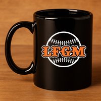 Baseball Lfgm 11oz C Handle Ceramic Mug
