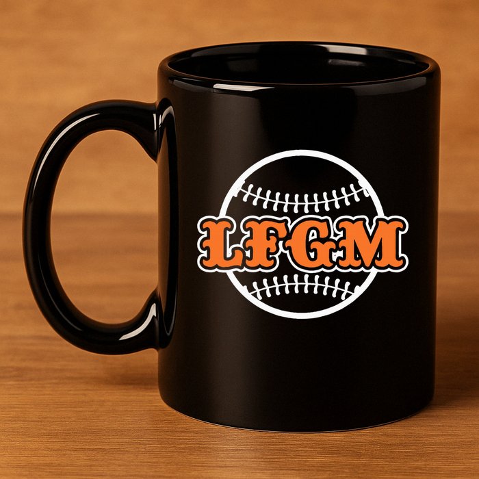 Baseball Lfgm 11oz C Handle Ceramic Mug