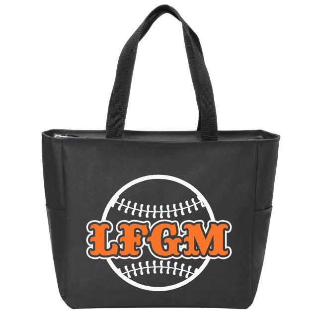 Baseball Lfgm Zip Tote Bag