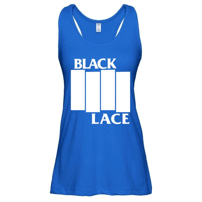 Black Lace Ladies Essential Flowy Tank