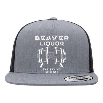 Beaver Liquor Beaver Liqueur Adult Humor Drinking Humor Flat Bill Trucker Hat