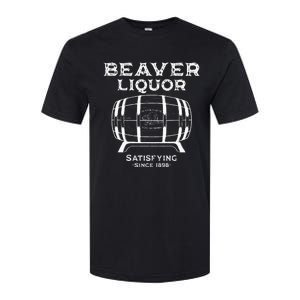 Beaver Liquor Beaver Liqueur Adult Humor Drinking Humor Softstyle CVC T-Shirt