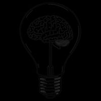 Brain Lightbulb: Bright Ideas And Creativity Drawstring Bag