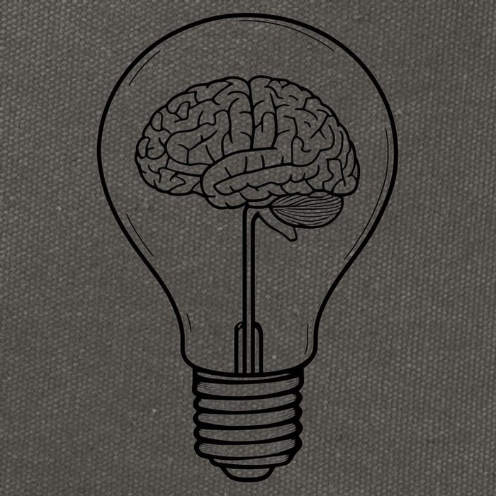 Brain Lightbulb: Bright Ideas And Creativity Cotton Canvas Backpack