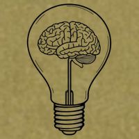 Brain Lightbulb: Bright Ideas And Creativity Garment-Dyed Women's Muscle Tee