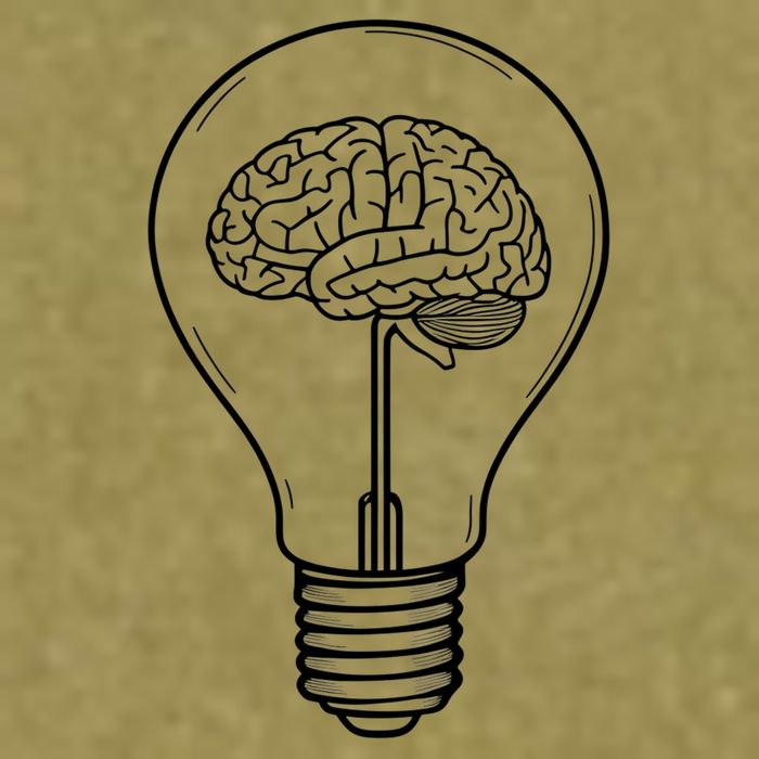 Brain Lightbulb: Bright Ideas And Creativity Garment-Dyed Women's Muscle Tee