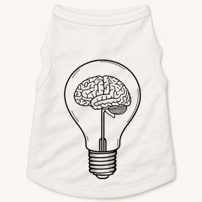Brain Lightbulb: Bright Ideas And Creativity Doggie Tank
