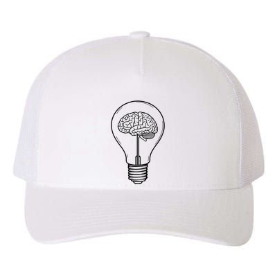 Brain Lightbulb: Bright Ideas And Creativity Yupoong Adult 5-Panel Trucker Hat