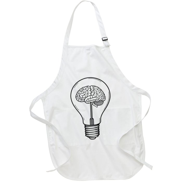 Brain Lightbulb: Bright Ideas And Creativity Apron