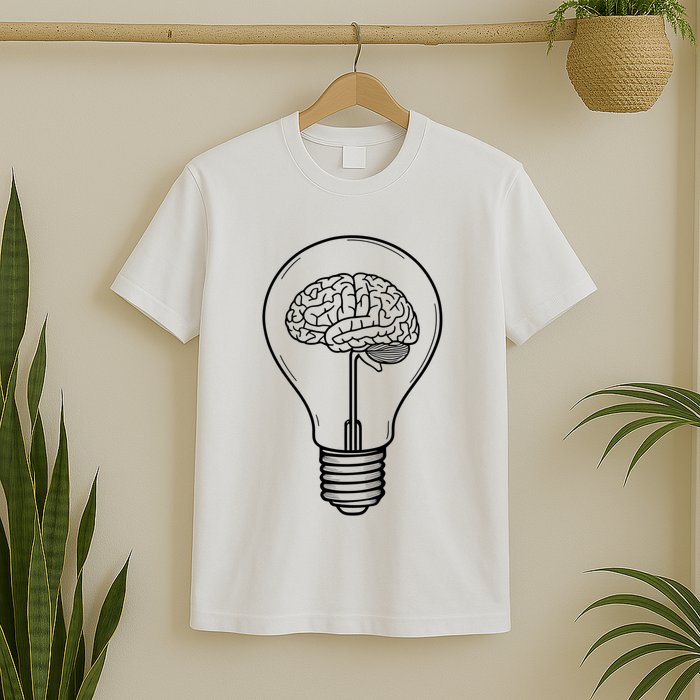 Brain Lightbulb: Bright Ideas And Creativity T-Shirt