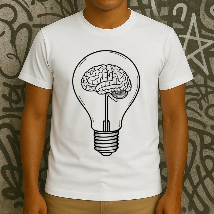 Brain Lightbulb: Bright Ideas And Creativity T-Shirt
