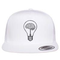 Brain Lightbulb: Bright Ideas And Creativity Flatbill Hat