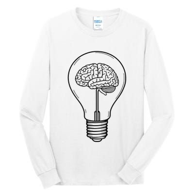 Brain Lightbulb: Bright Ideas And Creativity Tall Long Sleeve T-Shirt
