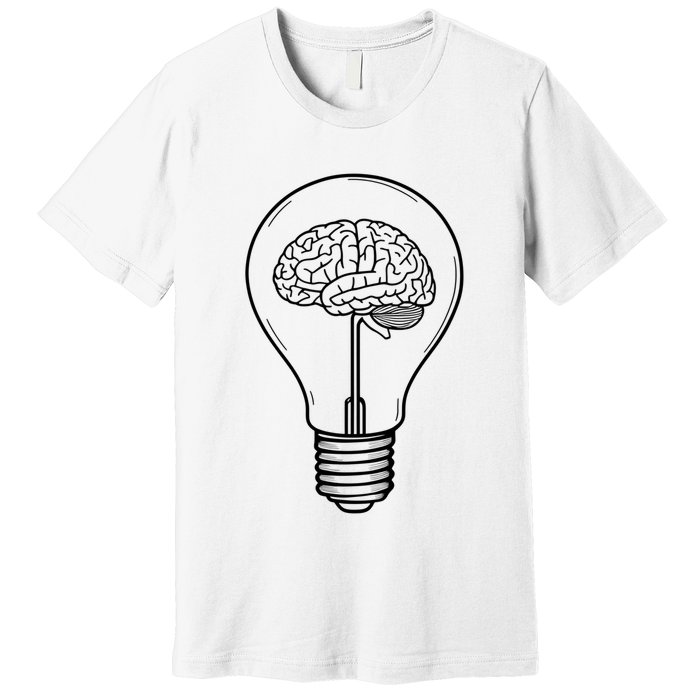Brain Lightbulb: Bright Ideas And Creativity Premium T-Shirt