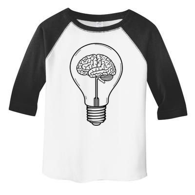 Brain Lightbulb: Bright Ideas And Creativity Toddler Fine Jersey T-Shirt